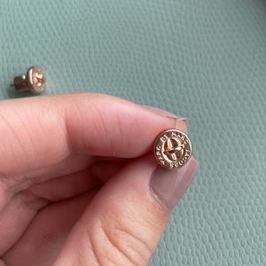 Rose Gold Marc by Marc Jacobs Nail Stud Earnings